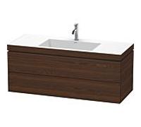 L-Cube Duravit vasque LC6929O6969 120 x 48 cm, 2000 , noyer brossé, 2 tiroirs