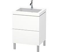 L-Cube Duravit vasque LC6936O1818 60 x48 cm, trou pour robinet match3, match2 mat, 2 2000 blanc