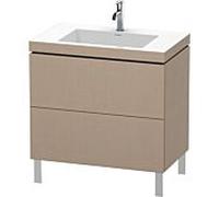 L-Cube Duravit vasque LC6937O7575 80 x 48 cm, trou pour robinet match2, lin, 2 2000