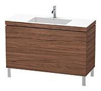 L-Cube Duravit vasque LC6939O2121 120 x 48 cm, trou pour robinet match2, noyer foncé, 2 2000