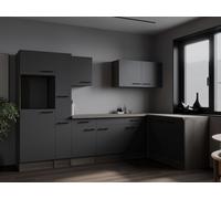 L Cuisine Blocs Vides Angle Chêne York Gris Mat Oliver 310 X 172 CM respekta