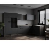 L Cuisine Blocs Vides Angle Chêne York Gris Mat Oliver 340 X 172 CM respekta