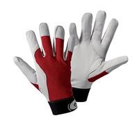 Gants de protection Leipold Doehle 1706-10 Cuir souple avec revers de main en Interlock rouge EN 388 RISQUES MECANIQUES 2112 Taille 10 (XL)