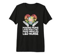L&D Infirmière Devis Naissance Assistant Travail Et Accouchement Infirmière T-Shirt Haut de Gamme