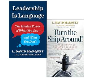 L. David Marquet Collection 2 Books Set (Leadership Is Language & Turn The Ship Around!)