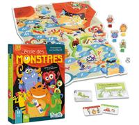 L¿École Des Monstres ¿ Jeu Éducatif ¿ Jeu D'apprentissage Pour La Compréhension Des Règles Sociales ¿ Jeu De Parcours Pour Les Enfants De 3 À 6 Ans[Z1730]