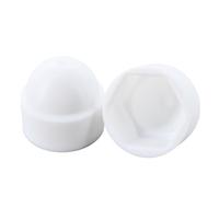 l’écrou de chapeau, Cache-écrou hexagonal en plastique PE for la protection des boulons, bicolore M4-M24(White,M20x30x40 (6Pcs))