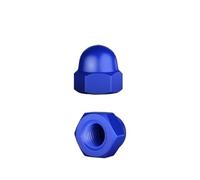 l’écrou de chapeau, Écrou borgne hexagonal en nylon multicolore M3-M20(Blue,M4-50pcs)