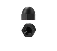 l’écrou de chapeau, Écrou borgne hexagonal en nylon multicolore M3-M20(Noir,M5-30pcs)