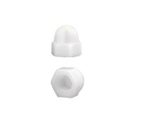 l’écrou de chapeau, Écrou borgne hexagonal en nylon multicolore M3-M20(White,M12-10pcs)