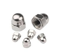 l’écrou de chapeau, Écrous hexagonaux en acier inoxydable DIN1587 SS304 M3 à M8, paquet de 150(M3 50pcs)