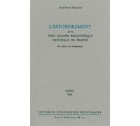 L' Effondrement de la très grande Bibliothèque Nationale de France - Jean-Marc Mandosio - Encyclopedie Des Nuisances Eds - broché - Livre