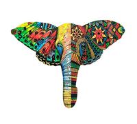 L’éléphant aquarelle puzzle bois, b c