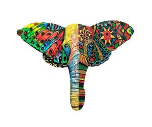 L’éléphant aquarelle puzzle bois, b c
