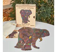 L’eléphant impérial puzzlet bois, c b