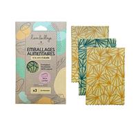 L’Embeillage®, Le Bee Wrap français - Emballage Alimentaire réutilisable - Fabriqué en France, Bio et 100% Naturel en Cire d’Abeille (Varié, M (3 moyens))