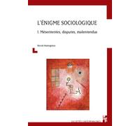 L’énigme sociologique Vol. I. Mésententes, disputes, malentendus - Nicole Ramognino - Publication Universite Provence - broché - Essai