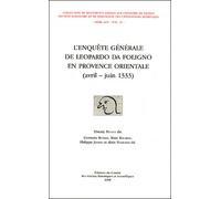 L Enquête générale de Leopardo da Foligno en provence orientale 1333 - Thierry Pecout - Comite Des Travaux Historiques Etscientifiques - broché - Etude