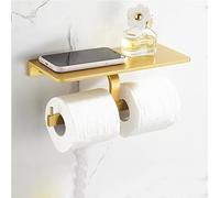 L’Ensemble d’Accessoires de Salle de Bain en Or brossé Comprend Une étagère de Salle de Bain, Un Porte-Serviettes, Un Porte-Serviettes, Un Porte-Papier, Un Porte-Brosse de Toilette et Un por
