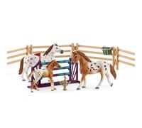 Entraînement Au Concours Du Horse Club, Coffret Schleich Avec 17 Éléments Inclus Dont 3 Chevaux Schleich, Coffret Figurines Pour Multicolore G
