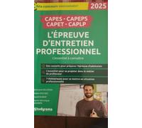 CAPES, CAPEPS, CAPET, CAPLP - L’épreuve d’entretien professionnel: L'essentiel à connaître - Concours 2025
