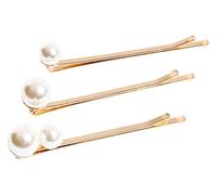L. Erickson Bold Pearl Lot de 3 épingles à cheveux Doré