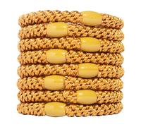 L. Erickson Ponytail Holders - Set of Eight - Gold by L. Erickson