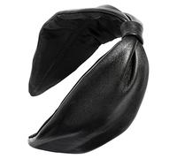 L. Erickson Serre-tête en cuir noué Noir