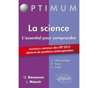 L’essentiel pour comprendre la science - Grégory Bozonnet - Ellipses - broché - Scolaire / Universitaire