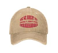 L’été Sommes-Nous Encore Grands Parce Que Je me Sens Juste gêné Casquette de Baseball ensoleillé Respirant lavé Casquette de Baseball Unisexe