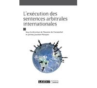 l execution des sentences arbitrales internationales