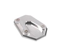 L’extension Plaque Pour GSR750 Pour GSX-S1000 Pour GSX-S1000F Pour GSR 750 Moto CNC Béquille Pied Latérale Rallonge Plaque De Support Agrandir(Silver)