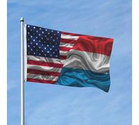 L’Extérieur Drapeau Personnalisé Luxembourgeois Luxembourg Drapeaux Bannières Diversité Pirate Drapeaux Pour Festival, Jardin, Cadeau D'Anniversaire, 3X5 Ft