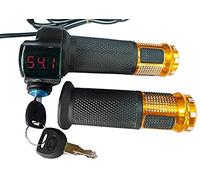 L-faster 24 V / 36 V / 48 V - Poignée Papillon électrique pour vélo - Tension de la Batterie du Scooter - Affichage LED - Fermeture de alimentation - Pédale d'accélérateur de qualité