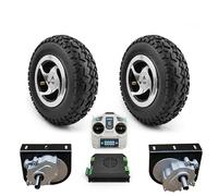 L-faster Double Roue de 9 Pouces 75 TR/Min 120 TR/Min 24V 250W kit de Moteur à Engrenages brossés pour Chariot de brouette d’Outils de Jardin (Bracket and ESC Big kit, 24V250W 75RPM Max Speed 4kph)