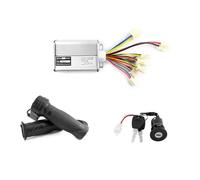 L-faster Kit de contrôleur de Moteur brossé 36V 48V 1000W avec Levier de Frein d’accélérateur d’Interrupteur à clé pour vélo de Scooter électrique (Kit d’accélérateur de poignée, 36V 1000W)