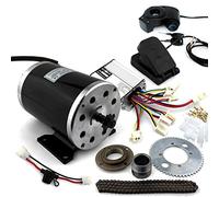 L-faster Kit de Moteur de Moto électrique 1000W Utiliser 25H Chain Drive Kit de Conversion de Karting électrique Haute Vitesse Scooter électrique (48V Pedal kit)