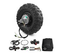 L-faster Moteur à moyeu à Engrenages sans balais de 14,5 Pouces 500W avec Pneu Tout-Terrain 145/70-6 pour Scooter à roulettes (kit de Frein à Tambour) (36V 500W)