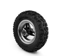 L-faster Roue gonflée de 10 Pouces 10x4.00-6 Pneu de Montagne Tout-Terrain sans Chambre à air pour Planche à roulettes de Scooter de vélo électrique (12mm)