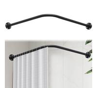 L Form Tringle à Rideau de Douche 68-138cm x 68-138cm Réglable,pas de s'affaissement,en Acier Inoxydable,90 degrés sur l'angle,pour Salle de Bain Baignoire,Magasin de Vêtements, Espace Privé