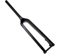 L Fourche Rigide De VTT Fibre De Carbone 26/27,5/29 Pouces Fourche Avant VTT Tube Conique sans Filetage Frein à Disque 1-1/8 Axe Traversant 15x100mm Fourches De Vélo Ultralight, Black-Glossy, 26"