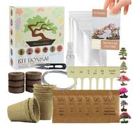 L&G | Kit Bonsaï Intérieur Complet - Idée Cadeau Jardinage avec 6 Graines à Faire Pousser et Accessoires de Qualité | Fait en