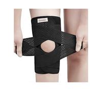 (L)Galvaran Knee Brace With Side Stabilizers For Meniscal Tear Knee Pain Acl Mcl Arthritis Injuries Recovery, Breathable Adjustable Knee Support-black