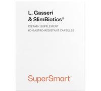 L. Gasseri & SlimBiotics® - Probiotiques pour Régime Minceur - Perte de Poids et Brûle-Graisse - 18 Milliards de CFU/Jour - Testé Cliniquement - 60 Gélules Gastro-Résistantes - SuperSmart