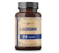 L Glutamine Gélules - 210 gélules - 750mg de L-Glutamine pure par dose journalière - acide aminé de très bonne qualité - 7 mois d'approvisionnement