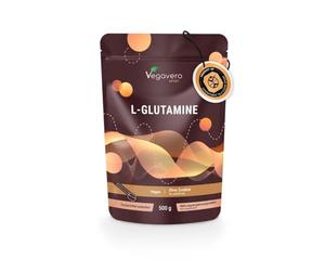 L Glutamine Poudre 5000 mg | 100% Pur et Naturel | Matière Première de Marque : AMINOFERMENT® | Récupération Musculaire - Post Workout | Testé en Laboratoire | Vegavero®