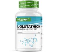 L-Glutathion - 120 gélules avec 500 mg par gélule - Premium : Glutathion réduit & bioactif issu de la fermentation - Hautement dosé - Vegan