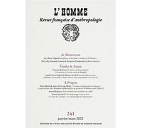 L’Homme n°241 - Varia - Collectif - Ecole Des Hautes Etudes En Sciences Sociales - broché - Revue