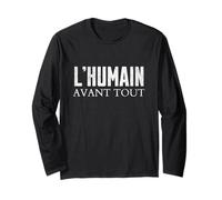 L’Humain Avant Tout Design Humaniste Minimaliste Manche Longue