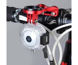 L&I Up Support de potence avant pour vélo - Support GPS pour ordinateur - Compatible avec Garmin Edge, Bryton, Cateye et GoPro - Support de vélo sécurisé avec support d'extension pour GPS, lumières et